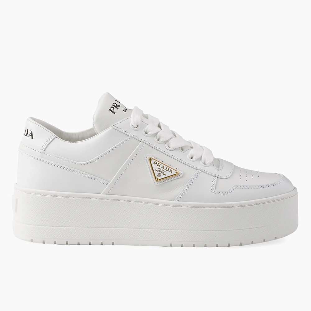 Prada Downtown Bold Leather Sneakers